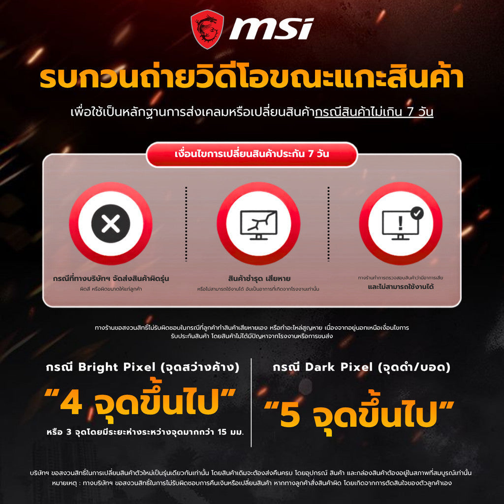 MSI Portable Monitors จอคอมพิวเตอร์แบบพกพา PRO MP161 E2U 15.6นิ้ว รับประกัน 3 ปี