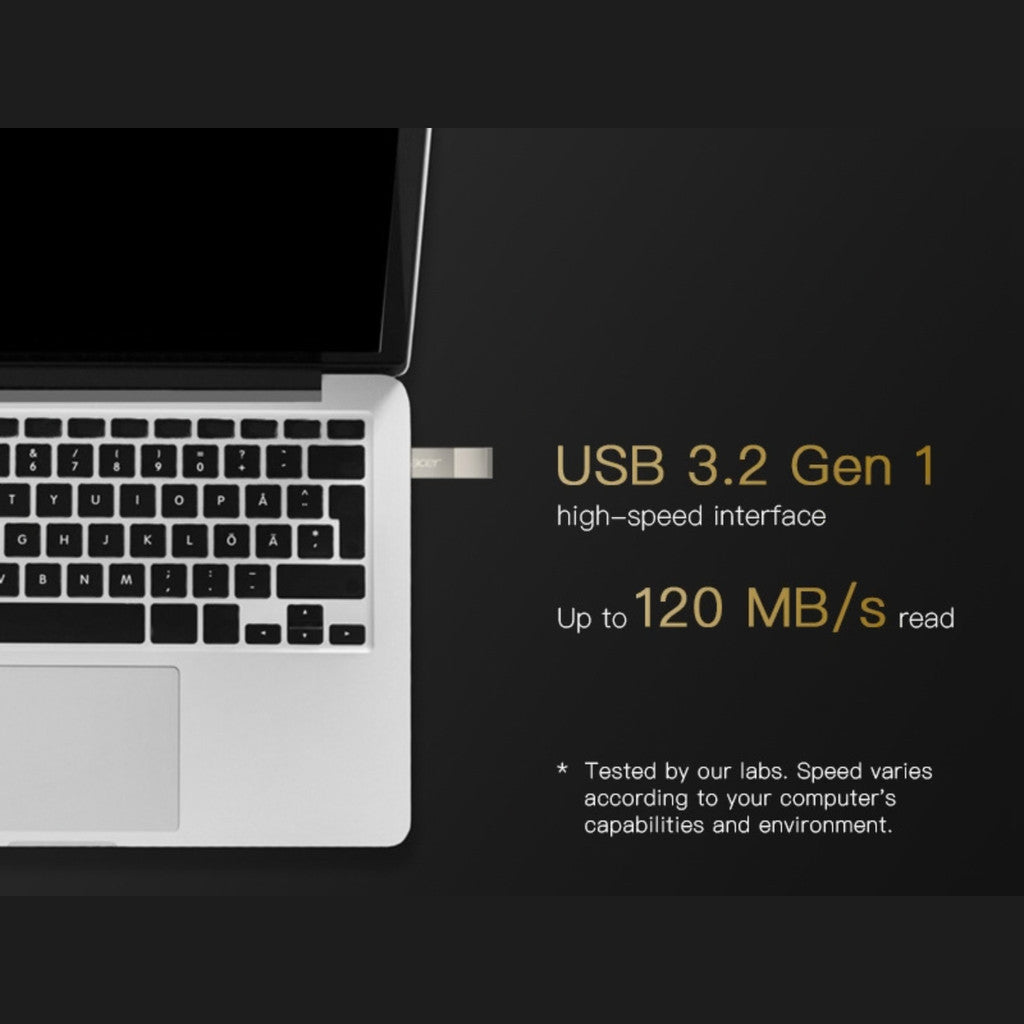 ACER FLASH DRIVE (แฟลชไดรฟ์) UF300 64GB USB 3.2 Gen 1 (ACR-ZC.A01ST.0FC) WARRANTY 5 YEARS
