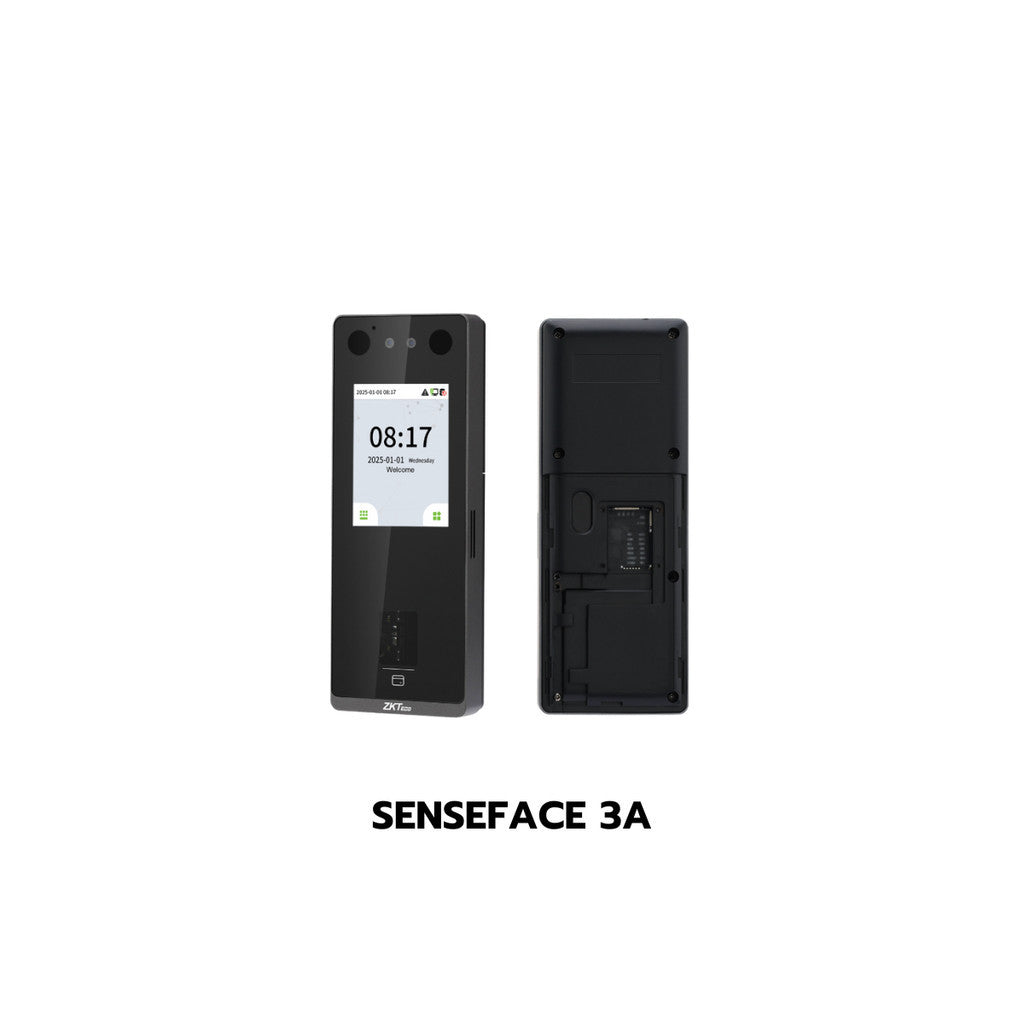 ZKTeco SenseFace 4A / 3A / 2A เชื่อมต่อ USB Type-A เครื่องสแกนใบหน้า สแกนลายนิ้วมือ บันทึกเวลาเข้า-ออก