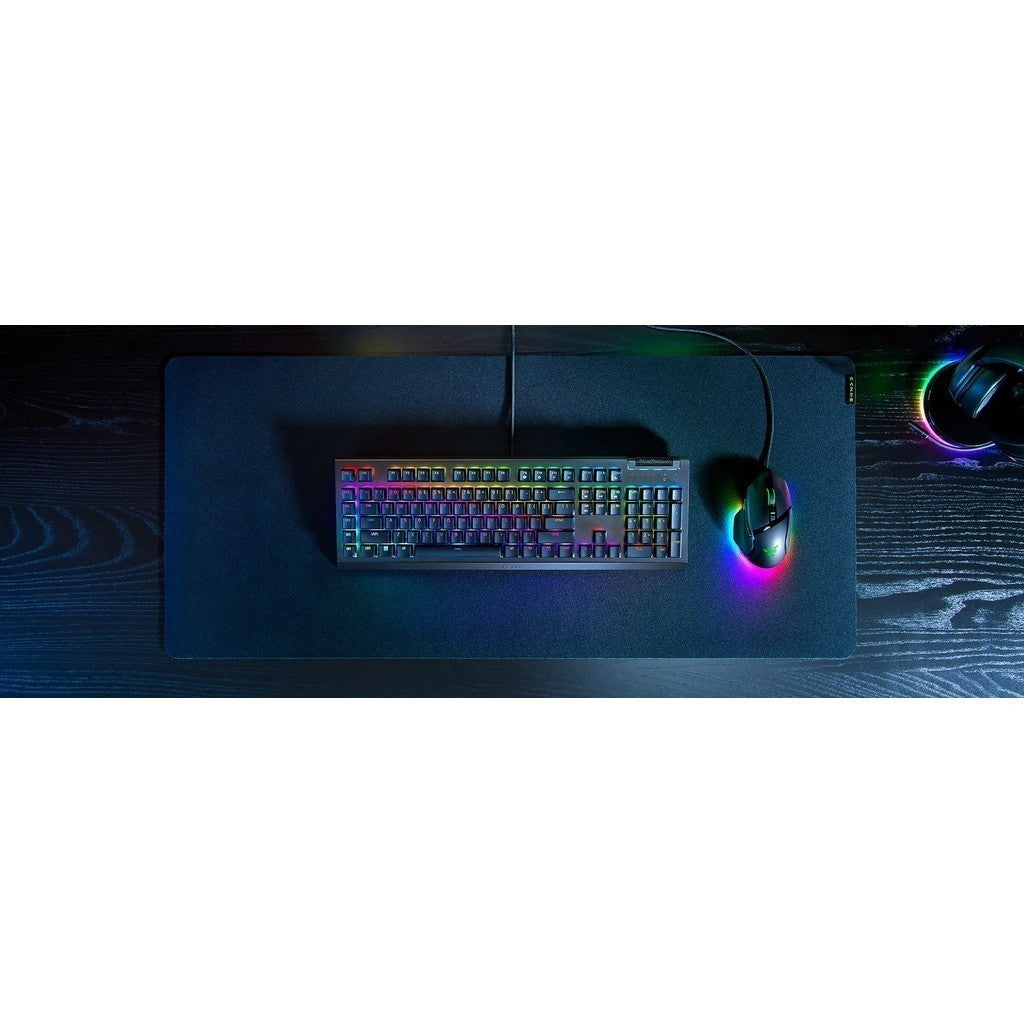 RAZER BLACKWIDOW V4 X MECHANICAL GREEN SWITCH คีย์บอร์ดเกมมิ่ง พร้อมไฟ RGB รับประกัน 2ปี