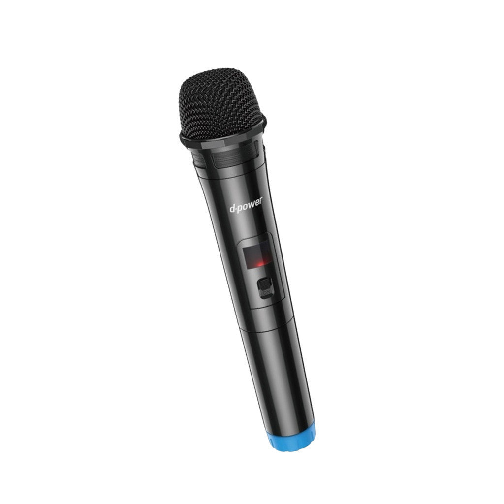 D-POWER  ไมโครโฟนไร้สาย รุ่น MV-10 ระยะการใช้งาน 15-20 เมตร การเชื่อมต่อ Jack 6.35mm. มีแบตเตอรี่