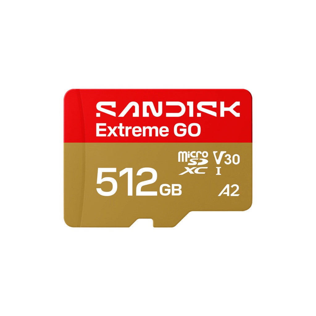 SANDISK MICRO SD (ไมโครเอสดีการ์ด) EXTREME GO 512GB UHS-I (SDSQXGN-512G-GN6MN) LIFETIME WARRANTY