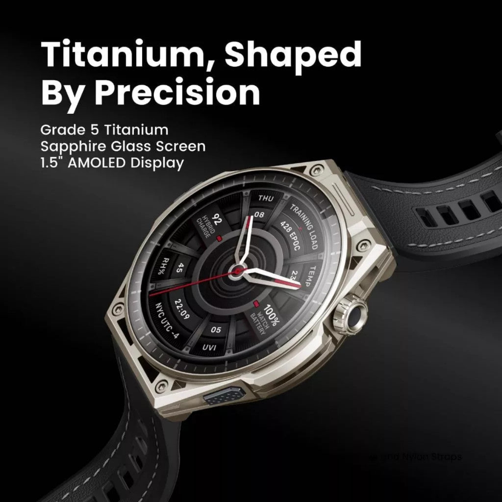 Amazfit สมาร์ทวอทช์ Balance Ultra 48mm ไทเทเนียม จอ Sapphire GPS กันน้ำ 10ATM รับประกัน 1 ปี