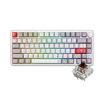 EGA TYPE CMK10 Off White 75%  Hot Swap 5 Pin Mechanical Full RGB มาพร้อม Knob ประกันศูนย์ 2 ปี
