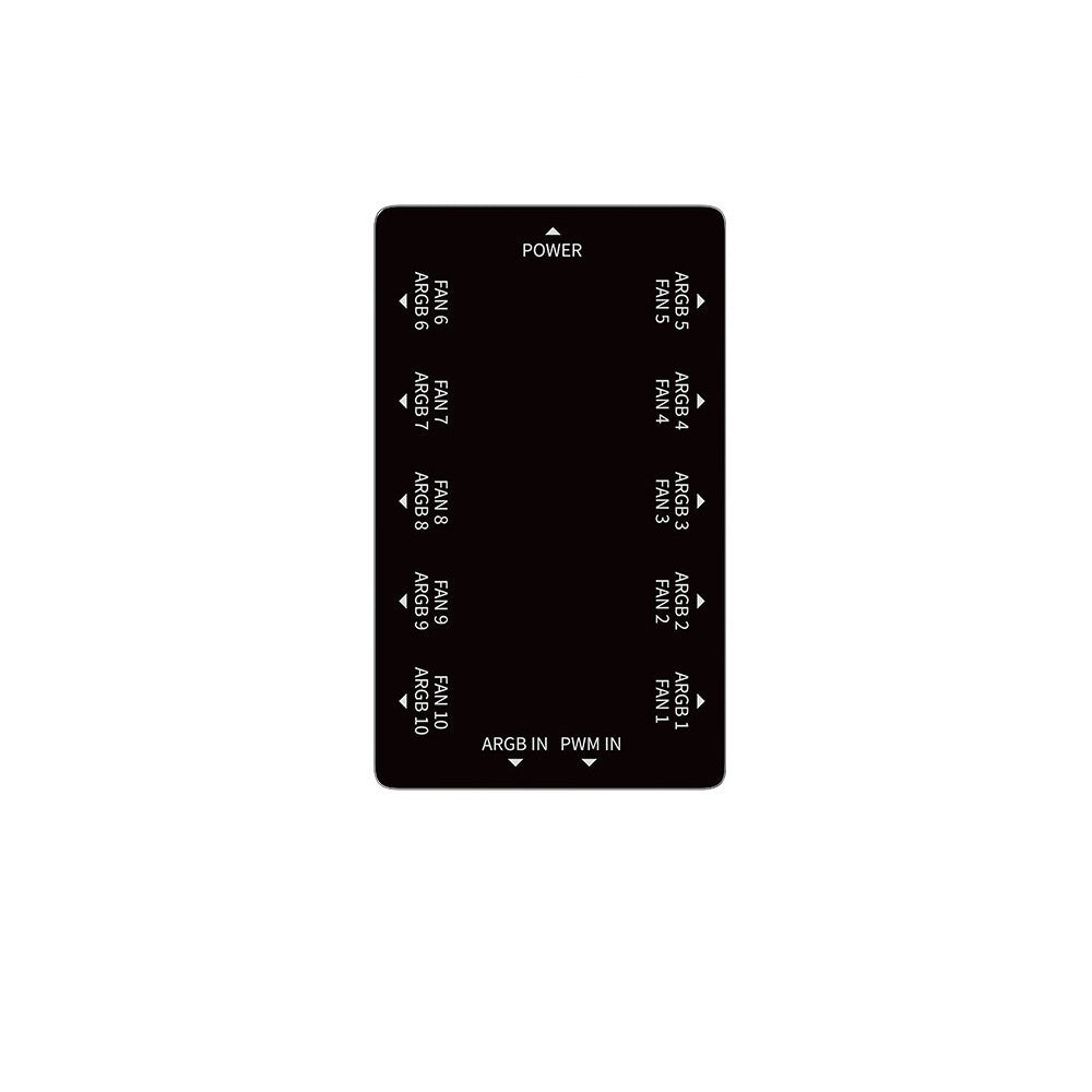 OCYPUS DELTA EH10 BLACK กล่องพ่วงพัดลม PWM และไฟ ARGB (PWM & ARGB Hub) ประกัน 2 ปี