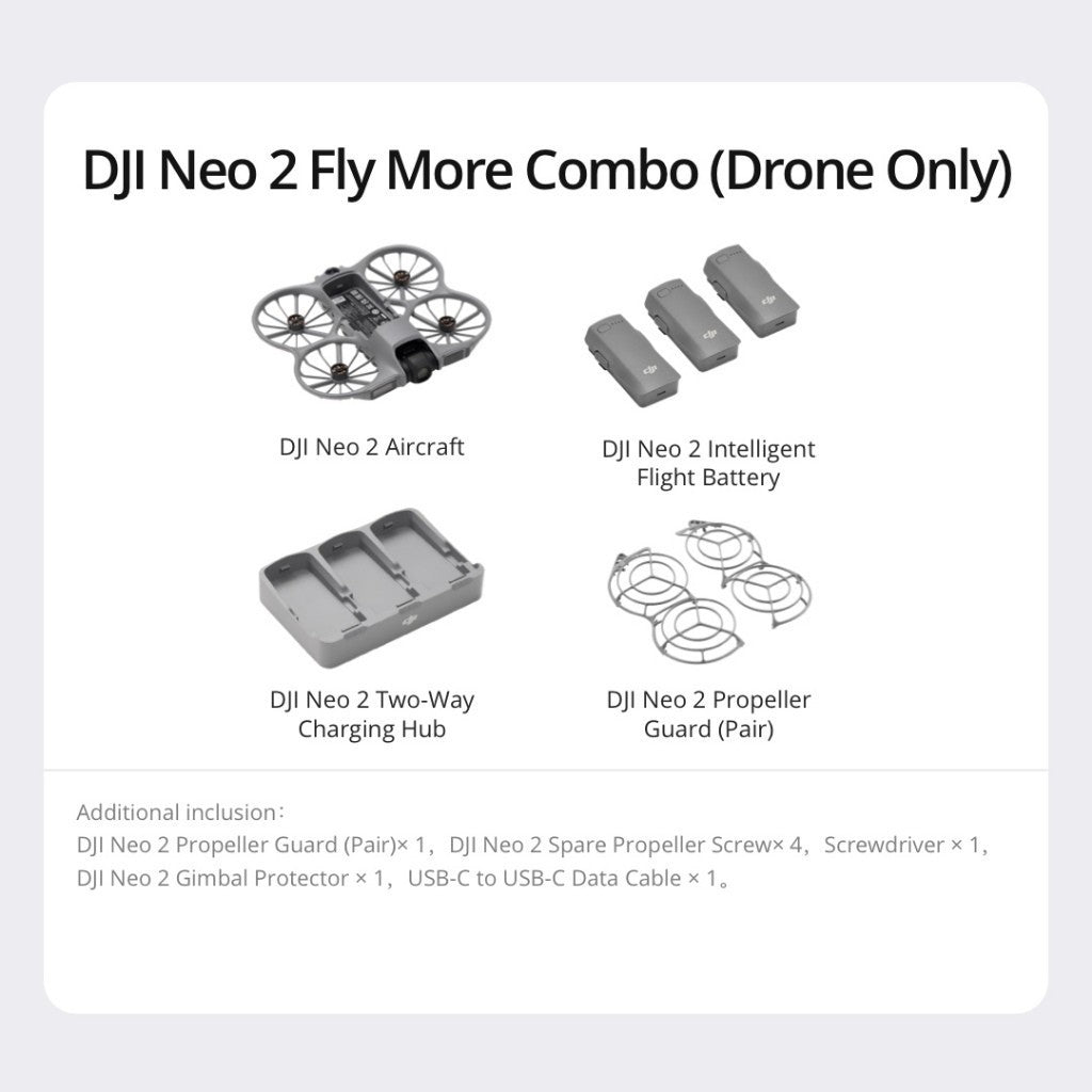 มีส่งด่วน[ขึ้นทะเบียนโดรนก่อนสั่งซื้อทุกครั้ง] DJI - NEO 2 - Camera Drone | โดรนไซส์มินิ ประกัน 1 ปี