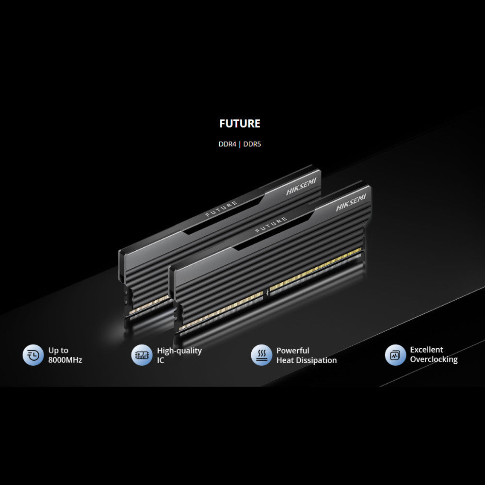 HIKSEMI RAM (แรม) 16GB(8GBx2) DDR4 3200MHz (BLACK) (HSC416U32C3) LIFETIME WARRANTY