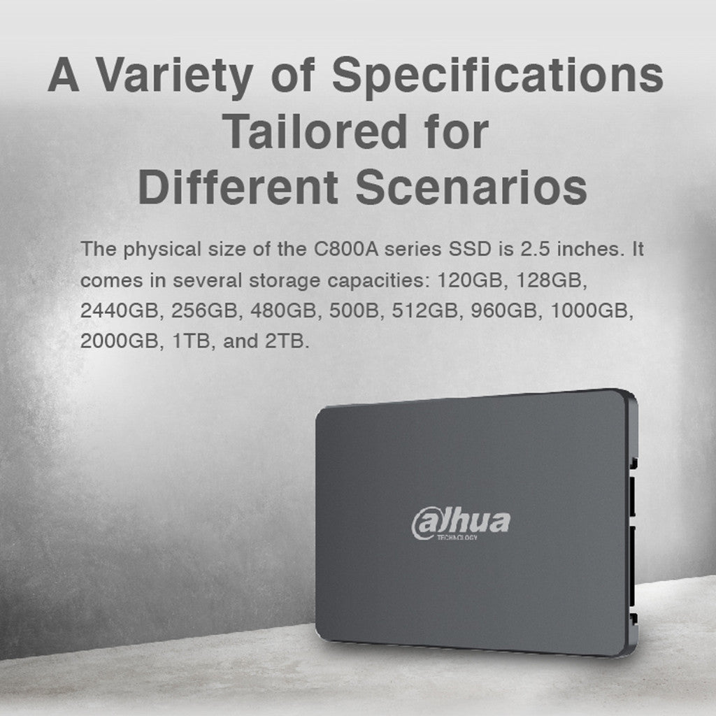 Dahua SSD SATA (เอสเอสดี) C800A 120GB SATA III (DHI-SSD-C800AS120G) WARRANTY 3 YEARS