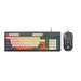 OKER ชุดเซ็ทคีย์บอร์ด+เมาส์เกมมิ่ง รุ่น KM-908 มีไฟ RAINBOW BACKLIGHT หัวเสียบ USB