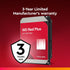 WD HDD (ฮาร์ดดิสก์) RED PLUS 8T SATA 7200RPM (WD80EFPX) WARRANTY 3 YEARS