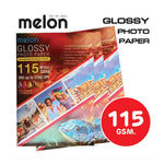 MELON GLOSSY PHOTO PAPER 155/130/160/180/215/240 Grams (100 แผ่น) กระดาษโฟโต้