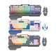 OKER ชุดเซ็ตคีย์บอร์ด&เมาส์เกมมิ่งไฟเรืองแสงง หัวเสียบ USB คีย์บอร์ดคุณภาพสูง