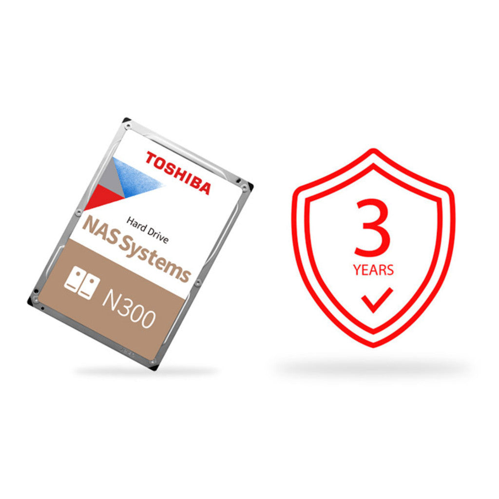 TOSHIBA HDD (ฮาร์ดดิสก์) N300 8TB-16TB SATA III 7,200 BPM WARRANTY 3 YEARS