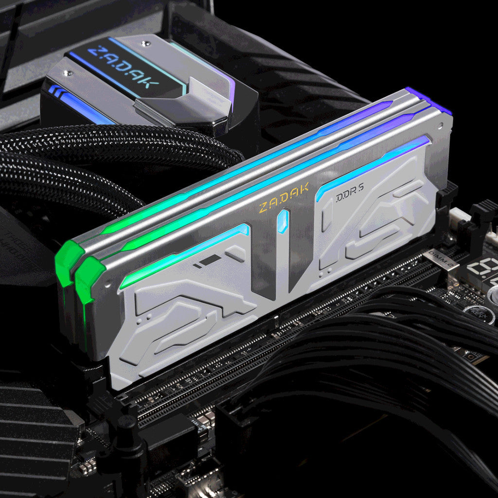 ZADAK RAM (แรม) SPARK 32GB(16GBx2) DDR5 5600MHz-6400MHz DIMM RGB WHITE AURA2 WARRANTY 3 YEARS