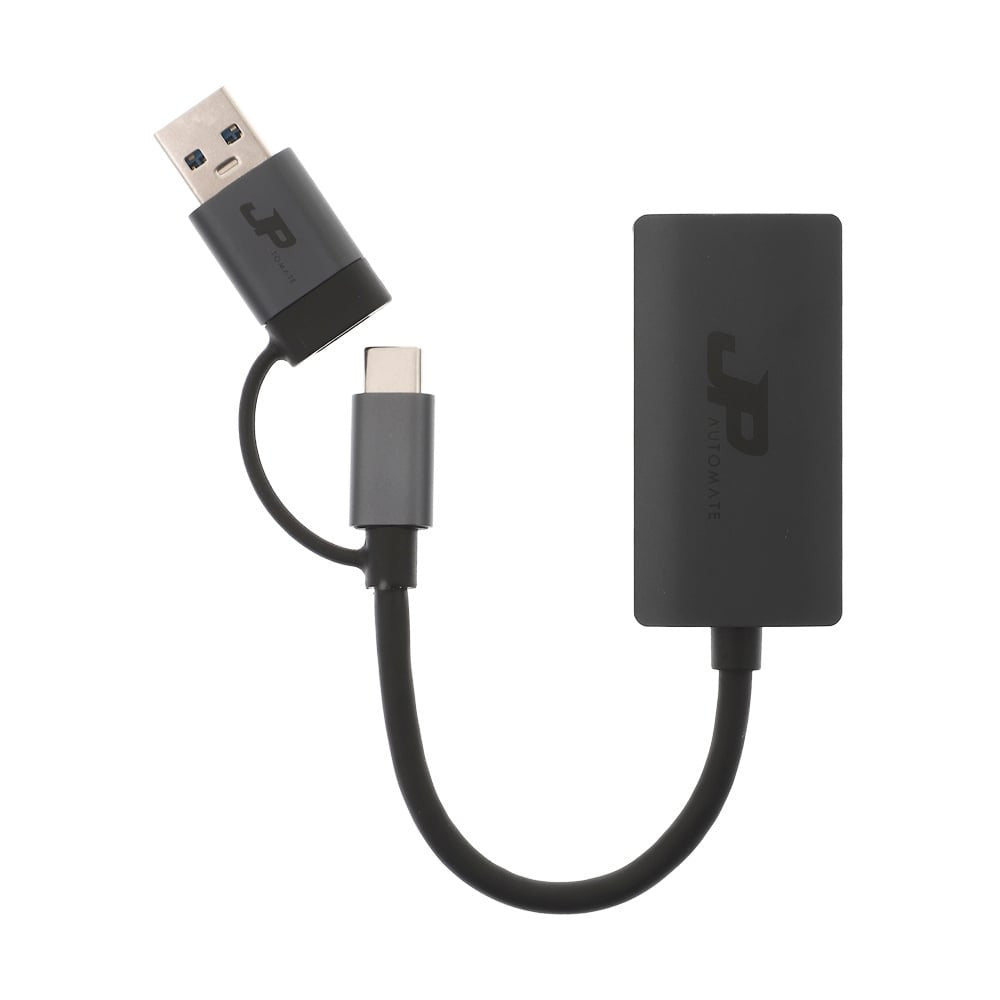 JP AUTOMATE Type C Network Card Dual USB3.0+Type-C To RJ45 (1000) (JPUCRJ) รับประกัน 2 ปี