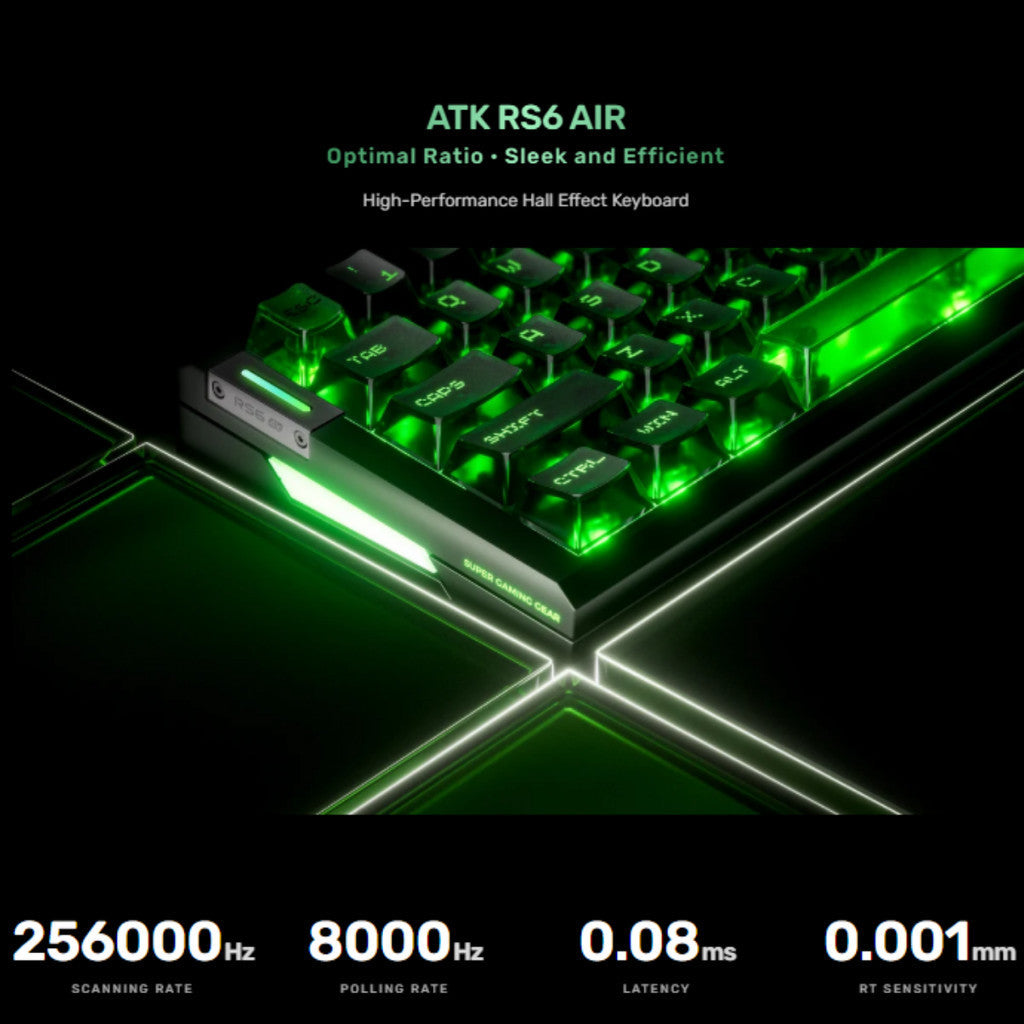 ATK Gaming Keyboards (คีย์บอร์ดเกมมิ่ง) RS6 Air Wired Magnetic HE Keyboard รับประกัน 1 ปี