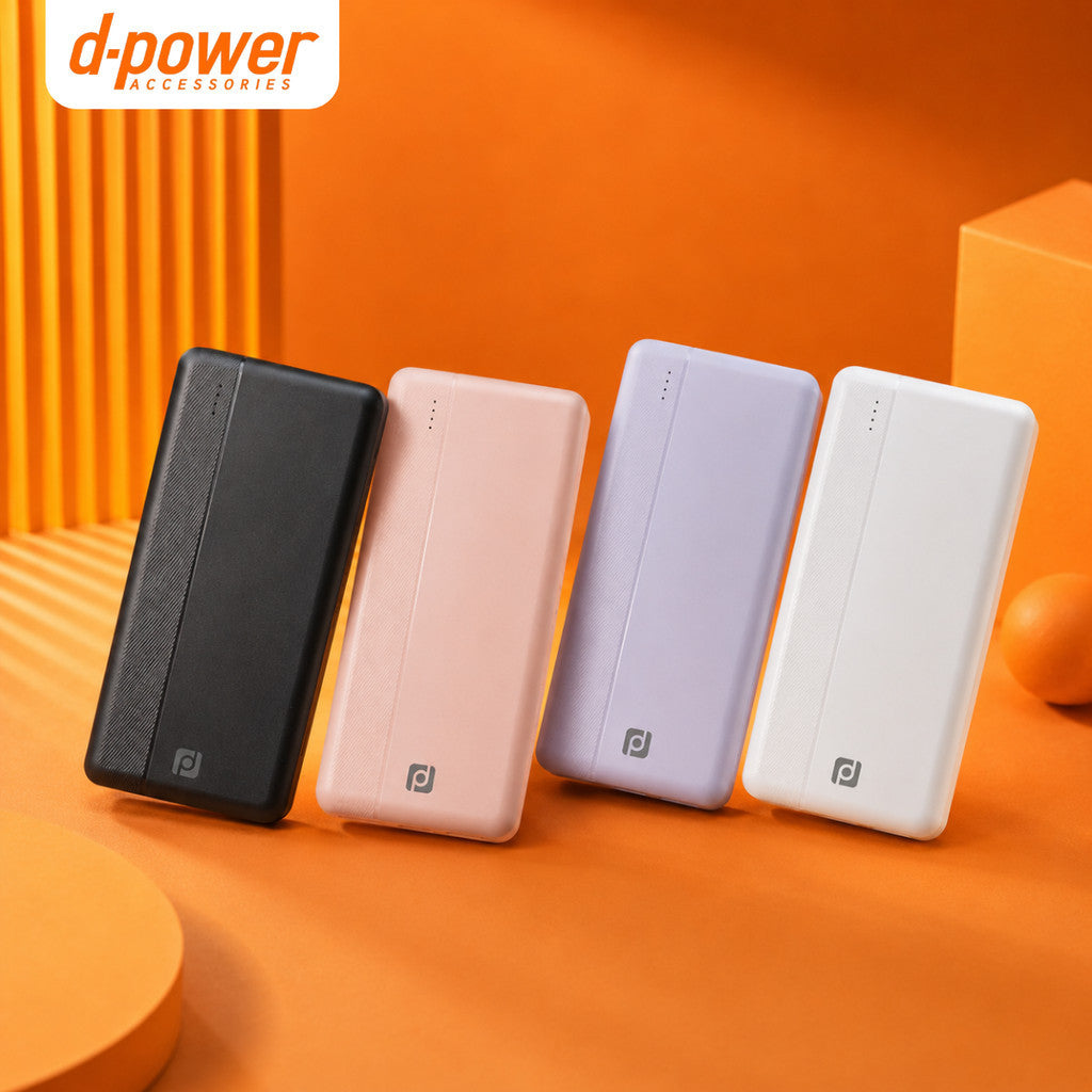 D-POWER POWERBANK รุ่น B10 ความจุแบตเตอรี่ 10,000mAh / 37Wh พอร์ต USB-A จำนวน 2 ช่อง เหมาะสำหรับพกพา รับรอง CCC