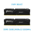 KINGSTON RAM (แรม) FURY BEAST/FURY BEAST(RGB) 16GB-32GB DDR4/DDR5 LIFETIME WARRANTY