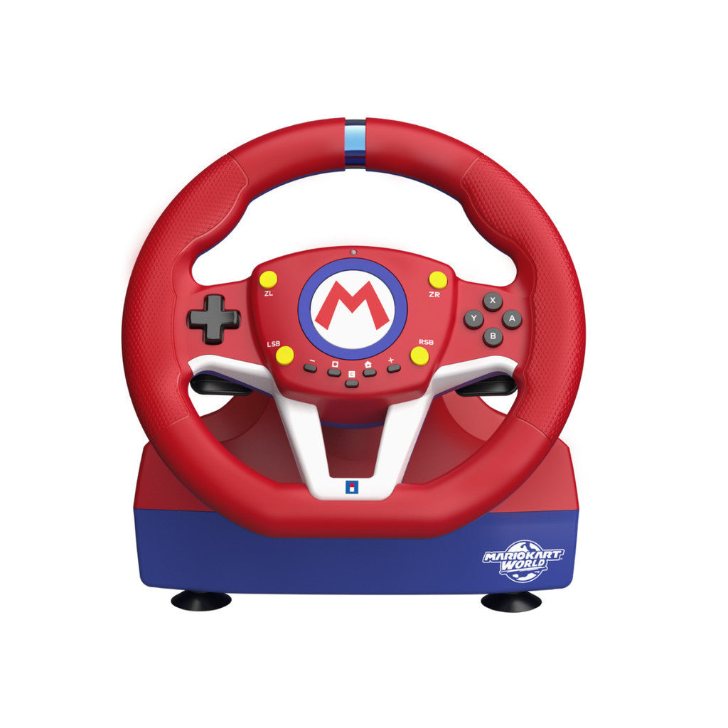 HORI พวงมาลัย อุปกรณ์เสริมเกม MARIO KART RACING WHEEL PRO MINI พื้นผิวกันลื่น แป้นเหยียบ สำหรับแข่งขัน