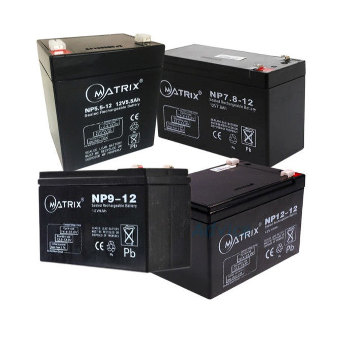 MATRIX BATTERY / KATZUNI BATTERY 7.8 9A 12A แบตเตอรี่เครื่องสำรองไฟ UPS BATTERY คุณภาพดี ไฟเต็ม