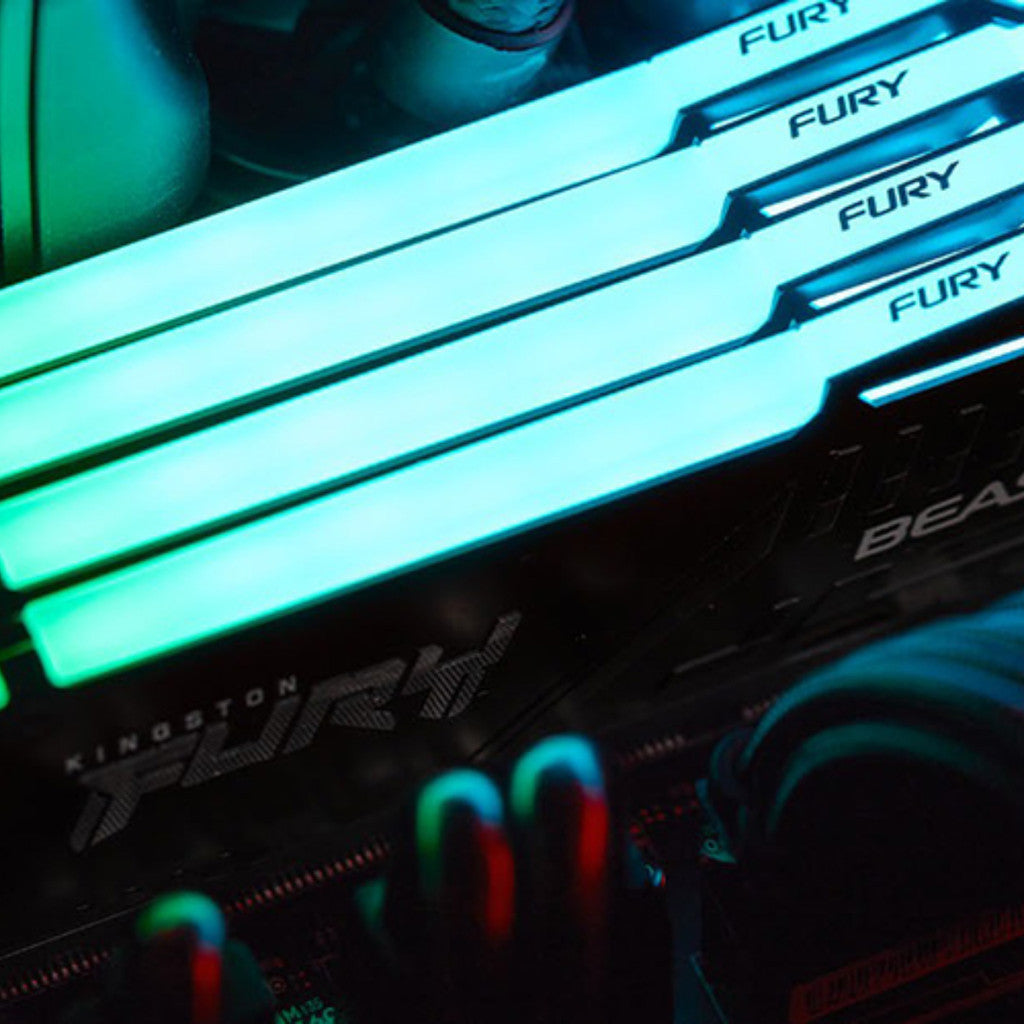 KINGSTON RAM (แรม) FURY BEAST/FURY BEAST(RGB) 16GB-32GB DDR4/DDR5 LIFETIME WARRANTY