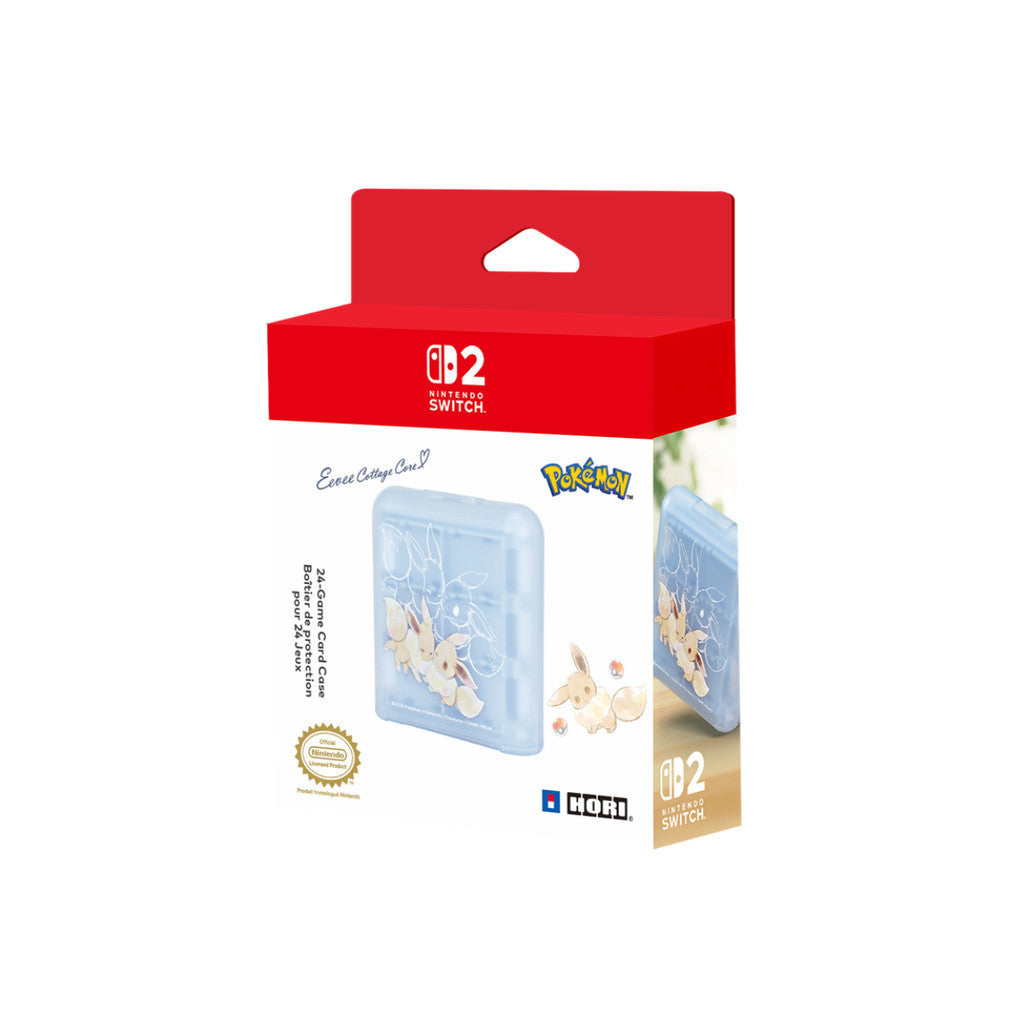 HORI CASE เคส [EEVEE] Game Card Case 24 for Nintendo Switch™ 2 ตลับเก็บเกม ขนาดกะทัดรัด ดีไซน์พาสเทลลาย Eevee