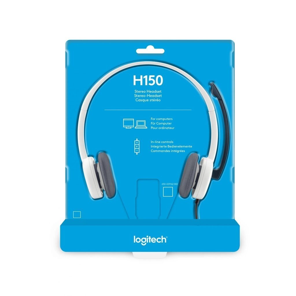 LOGITECH H110/ H111/ H150 ขาว /H150 ฟ้า/ H151/ H340 ชุดหูฟังสเตอริโอพร้อมไมโครโฟนสวมหูหูฟัง
