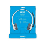 LOGITECH H110/ H111/ H150 ขาว /H150 ฟ้า/ H151/ H340 ชุดหูฟังสเตอริโอพร้อมไมโครโฟนสวมหูหูฟัง