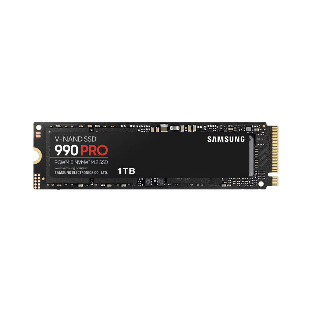 SAMSUNG SSD (เอสเอสดี) 990 PRO 1TB PCIe Gen 4.0 x4, NVMe 2.0 (MZ-V9P1T0BW) WARRANTY 5 YEARS