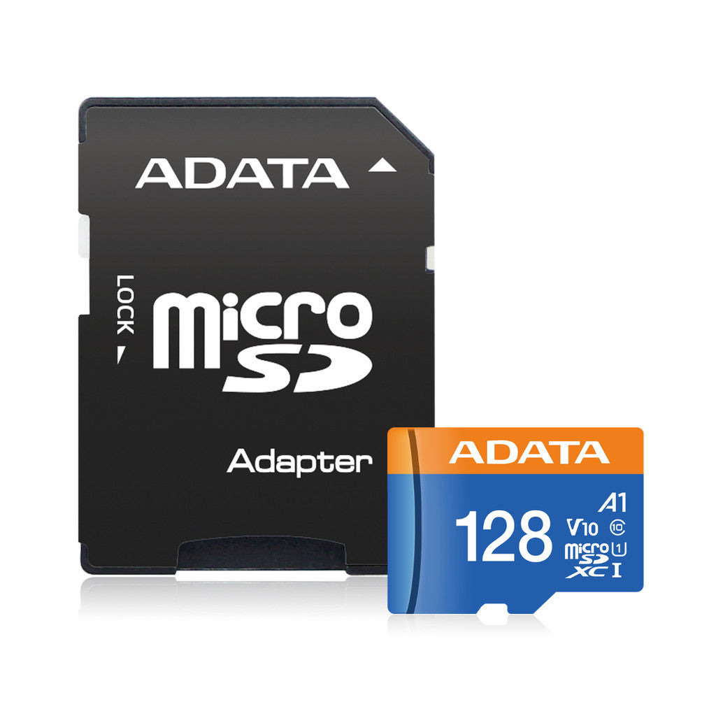 ADATA MicroSDHC (ไมโครเอสดี) Premier 128GB UHS-I CLASS10 (AUSDH128GUICL10A1-RA1) LIFETIME WARRANTY
