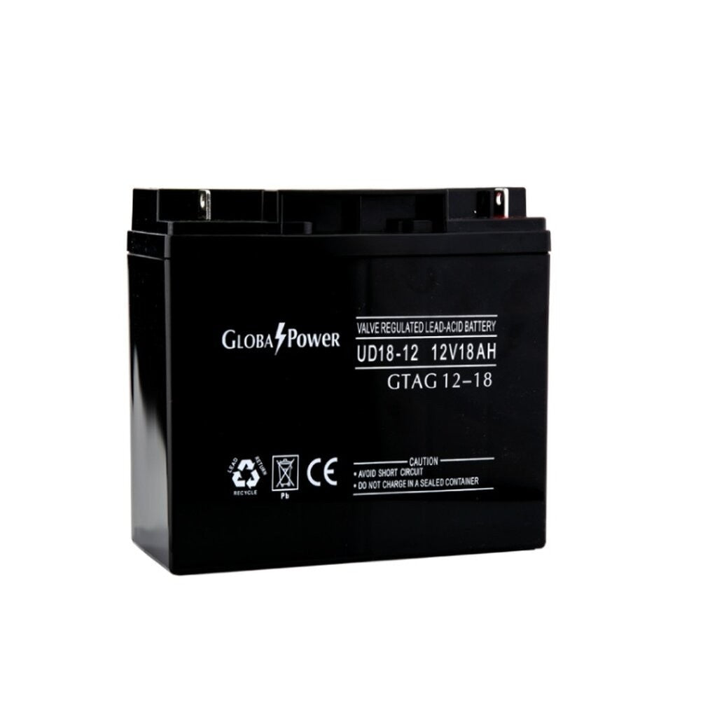 GLOBAL POWER แบตเตอรี่เครื่องสำรองไฟ UPS ขนาด 12V 5.5AH 7.2AH 7.5AH 9AH 18AH ประกัน 1 ปี