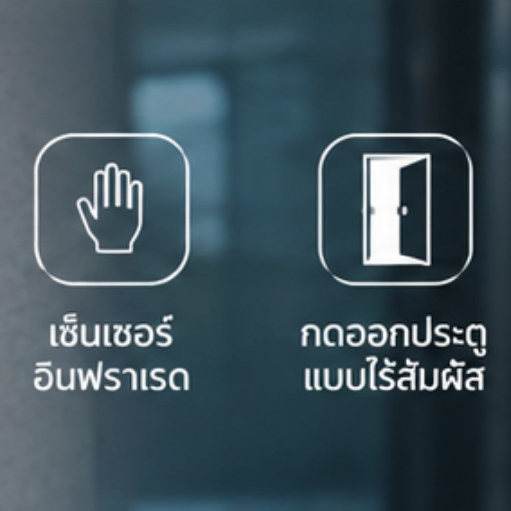 ZKTeco TLEB102 สวิตช์กดออกประตูไร้สัมผัส วัสดุแข็งแรงและทนทาน ใช้เซ็นเซอร์อินฟราเรด