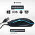 NUBWO NM162 รูปทรง Ergonomic เมาส์ แบบมีไฟ/ไม่มีไฟ สินค้ารับประกัน 1 ปี