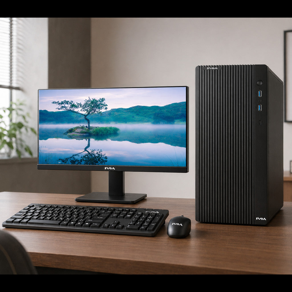 SVOA Computer Set (คอมพิวเตอร์ตั้งโต๊ะ+จอ) AMD RYZEN5 3400G Onboard 8GB DDR4,256GB SSD SATA W.3 Y.