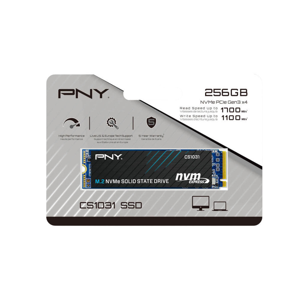 PNY SSD (เอสเอสดี) CS1031 256GB PCIe 3.0 (M280CS1031-256-CL) WARRANTY 5 YEARS