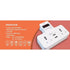 LUMIRA LP-004 ปลั๊กไฟ 2 เต้ารับ พร้อมช่อง USB 2 ช่อง วางมือถือได้ พกพาสะดวก