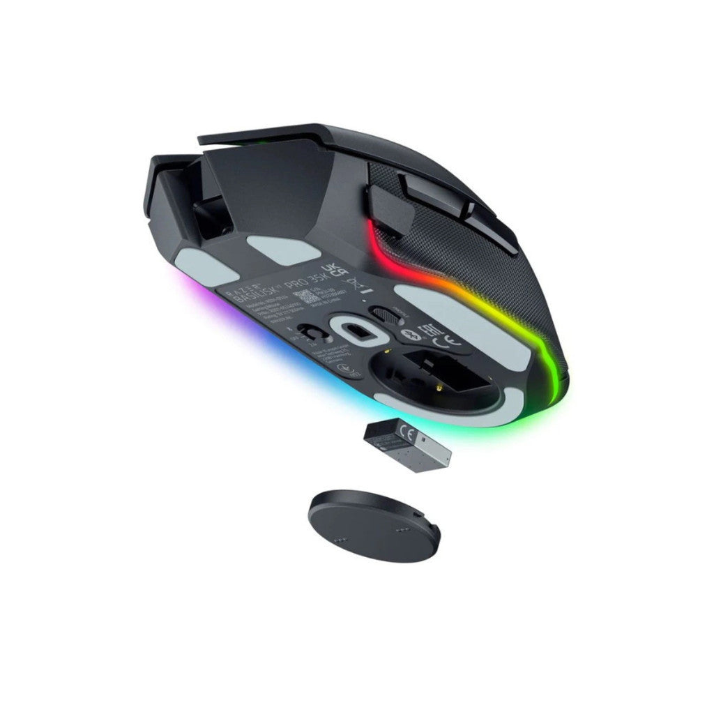 Razer Basilisk V3 Pro 35K - Ergonomic Wireless Gaming Mouse เมาส์เกมมิ่งไร้สาย Focus Pro 35K Gen-2