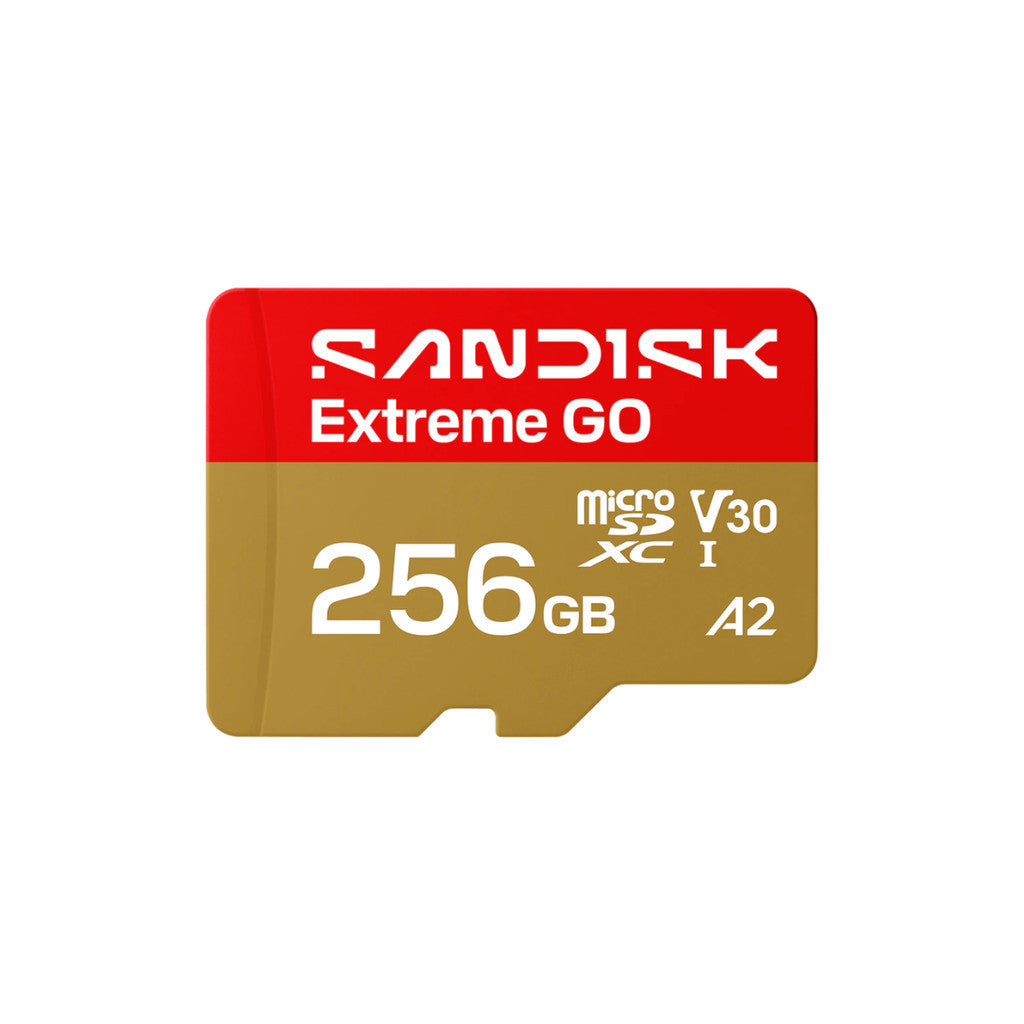 SANDISK MICRO SD (ไมโครเอสดีการ์ด) EXTREME GO 256GB UHS-I (SDSQXGN-256G-GN6MN) LIFETIME WARRANTY