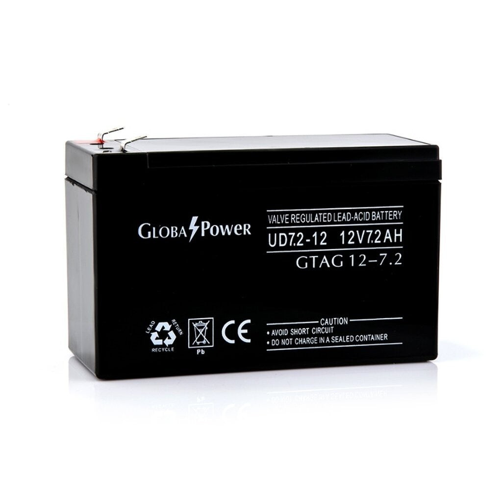GLOBAL POWER แบตเตอรี่เครื่องสำรองไฟ UPS ขนาด 12V 5.5AH 7.2AH 7.5AH 9AH 18AH ประกัน 1 ปี