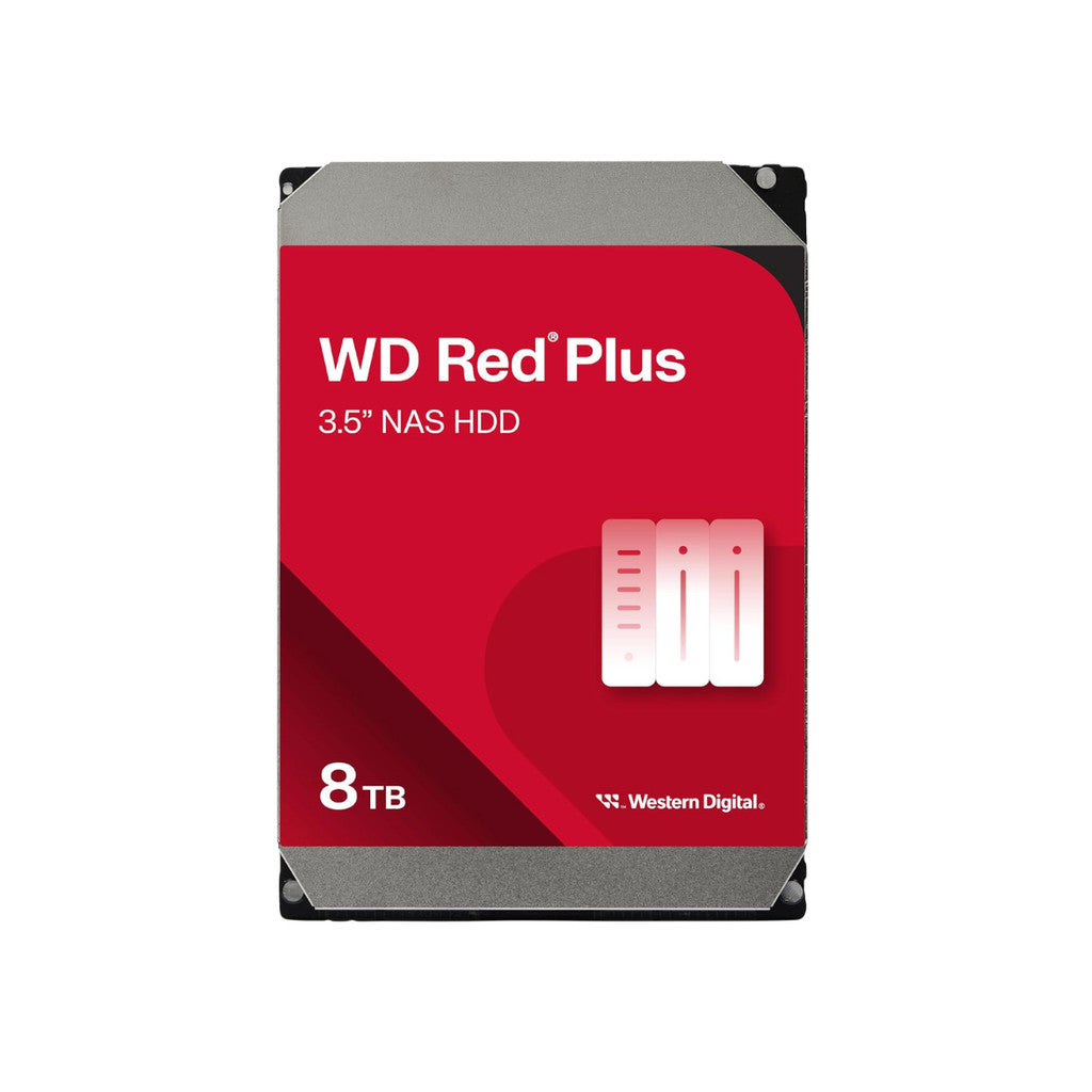WD HDD (ฮาร์ดดิสก์) RED PLUS 8T SATA 7200RPM (WD80EFPX) WARRANTY 3 YEARS