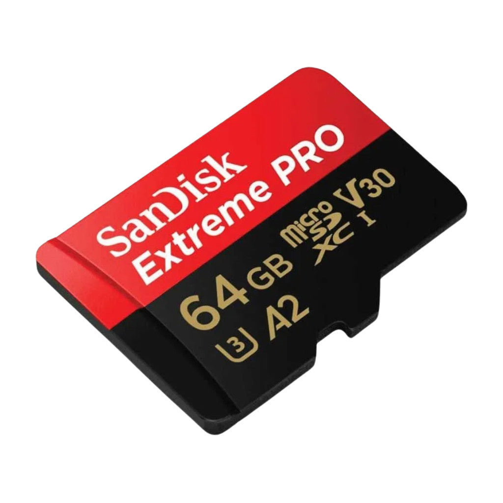 SANDISK MICRO SD (ไมโครเอสดีการ์ด) EXTREME PRO 64GB UHS-I (SDSQXCU-064G-GN6MA) LIFETIME WARRANTY