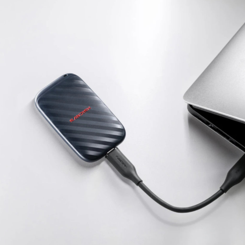 SANDISK PORTABLE SSD (เอสเอสดีพกพา) SDSSDE10 500GB USB 3.2 Gen 2 (SDSSDE10-500G-G25) WARRANTY 3 Y.