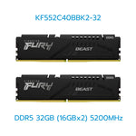 KINGSTON RAM (แรม) FURY BEAST/FURY BEAST(RGB) 16GB-32GB DDR4/DDR5 LIFETIME WARRANTY