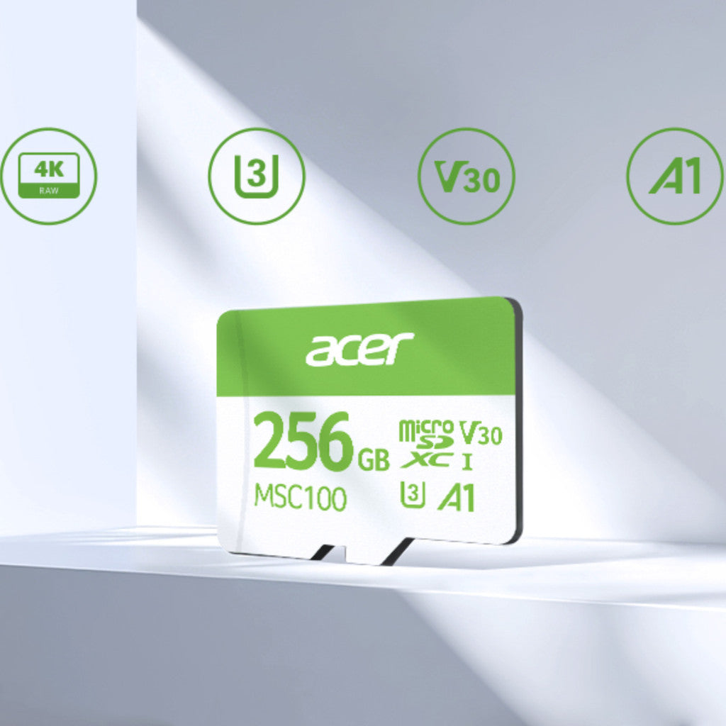 ACER MICRO SD (ไมโครเอสดี) MSC100 32GB-128GB READ 100 MB/s WARRANTY 5 YEARS