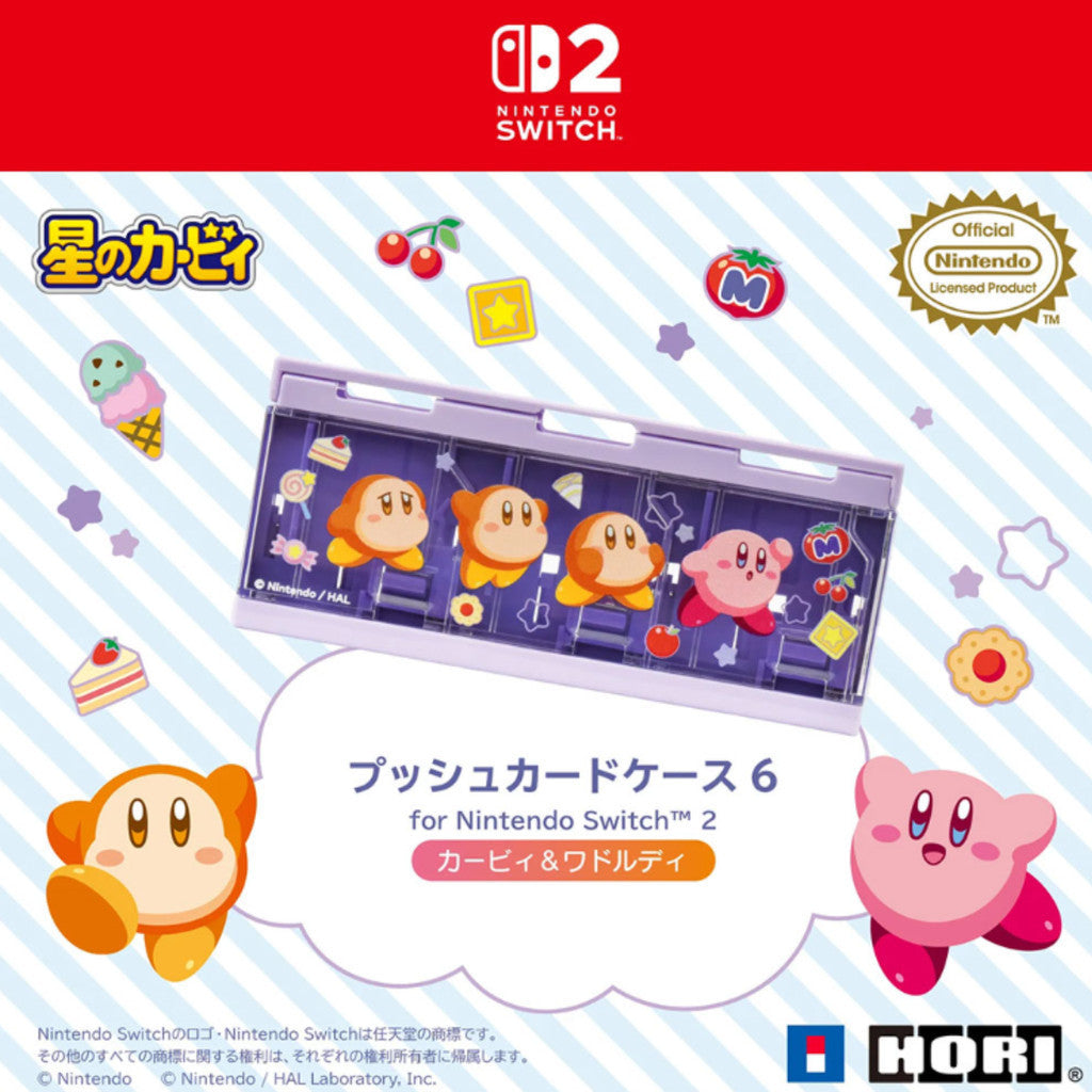 HORI CASE เคส Pop & Go Game Case 6 for Nintendo Switch™ 2 รองรับตลับเกมได้สูงสุด 6 ตลับ