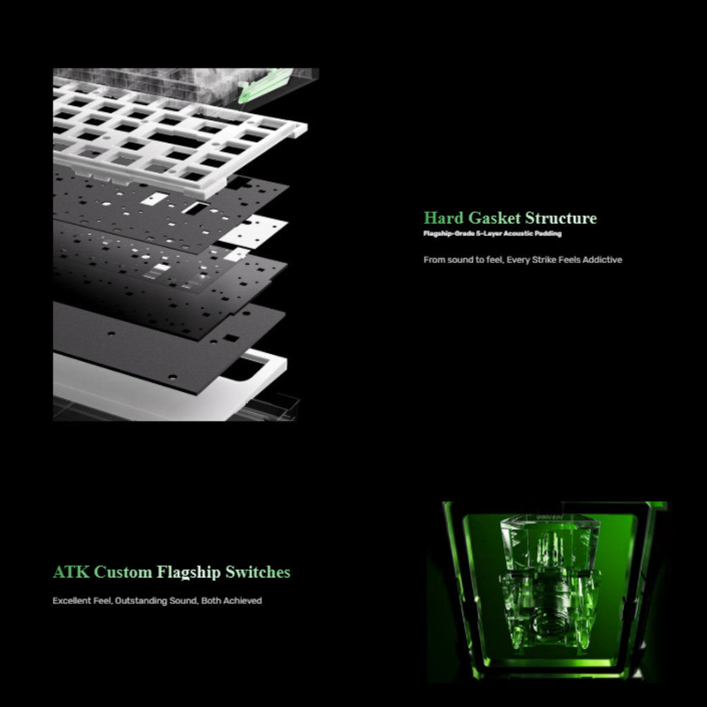 ATK Gaming Keyboards (คีย์บอร์ดเกมมิ่ง) RS6 Air Wired Magnetic HE Keyboard รับประกัน 1 ปี