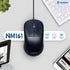 NUBWO NM161 Optical Mouse เม้าส์แบบมีสาย (BLACK) สินค้ารับประกัน 1 ปี