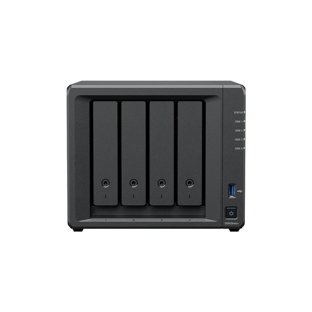 SYNOLOGY DiskStation (อุปกรณ์จัดเก็บข้อมูลบนเครือข่าย) DS925neo+ 4Bay AMD Ryzen V1500B W. 3 Y.