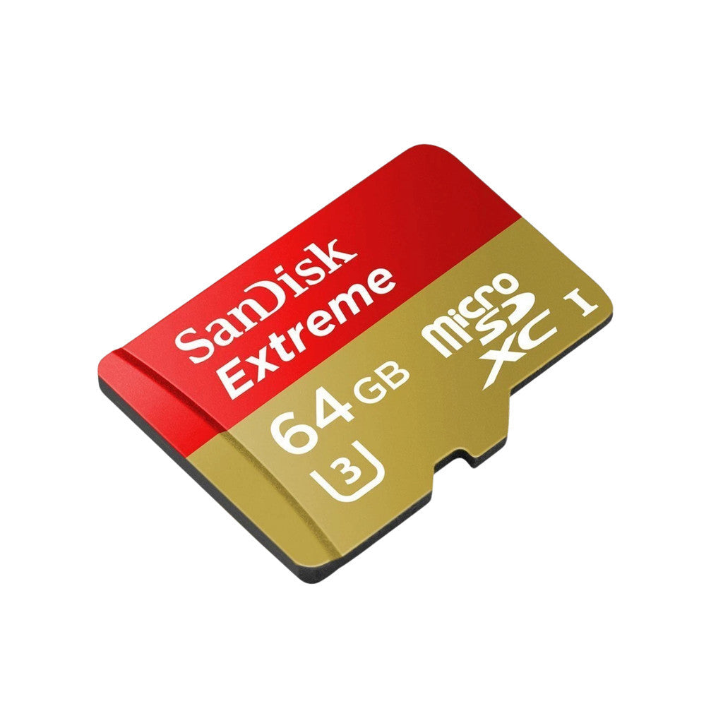 SANDISK MICRO SD (ไมโครเอสดีการ์ด) Extreme 64GB UHS-I (SDSQXAH-064G-GN6MN) LIFETIME WARRANTY