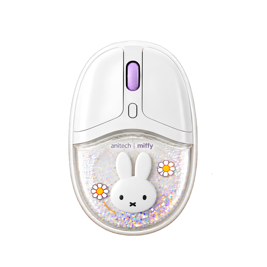 Anitech Miffy Wireless Dual Function Mouse เมาส์ไร้สาย Bluetooth +2.4G MF-W246 ลายมิฟฟี่สุดน่ารัก